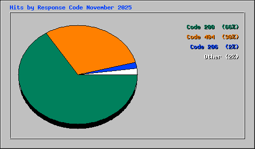 Hits by Response Code November 2025